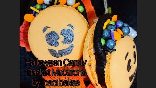 How To: Pumpkin Candy Basket Macarons by baci.bakes