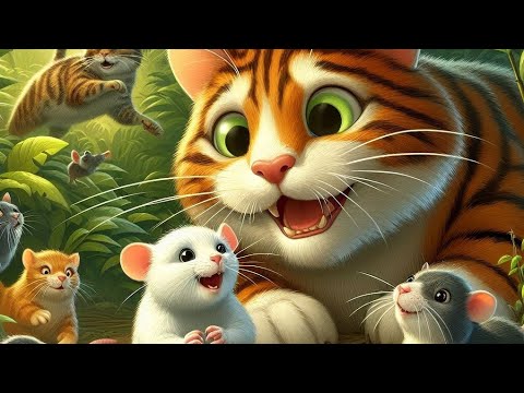 cats 🐈 🐶 are enjoying themselves in the jungle 😍#trending #cats #animation #viral #rats  #youtube