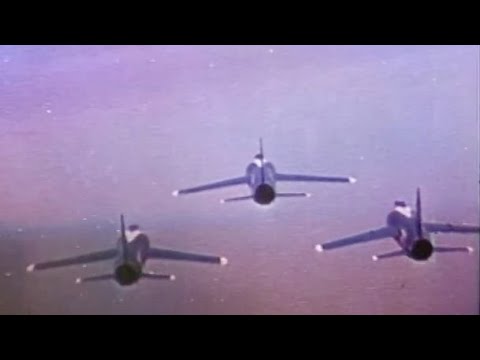Blue Angels F-11f 1950s - Stock Footage