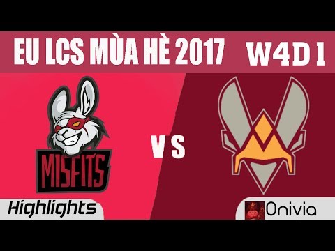 MSF vs VIT Highlights Game 1 EU LCS SUMMER 2017 Misfits vs Vitality  W4D1