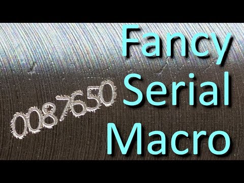 Serial Number CNC Engraving Macro - Easily add serializing ability to your NC programs