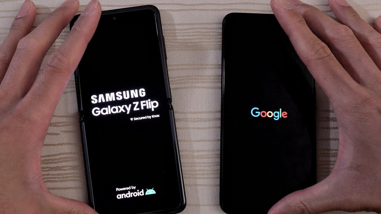 Samsung Galaxy Z Flip vs Google Pixel 4 XL - Speed Test!