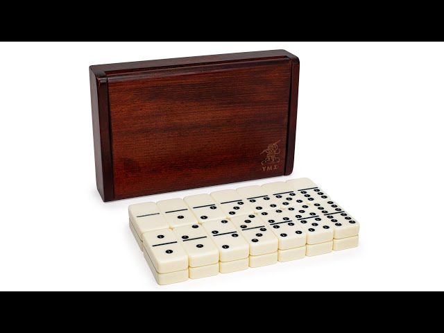 Vídeo relacionado con BLUECHOLON Dominó Clásico Double 6 Color Dot, 28 Piezas, Caja de Metal, Juego de Mesa Familiar, 20x12x3.5 cm