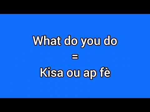 Learn Haitian Creole: Useful Phrases In Haitian Creole