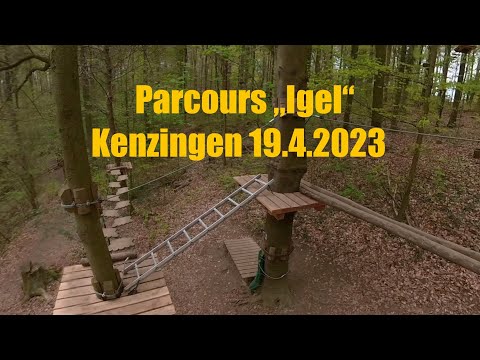 Waldklettergarten  Parcours 1 „Igel“ - Kenzingen 19.4.2023 (Subtitles)
