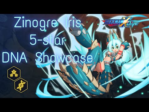 Zinogre Iris 5* Max DNA showcase | ROCKMAN X DiVE ⚡