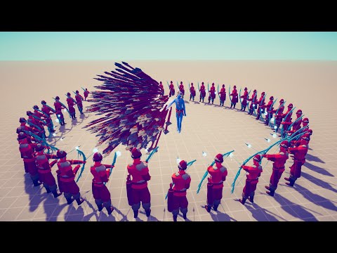 100x ICE ARCHER vs EVERY GOD - Totally Accurate Battle Simulator TABS