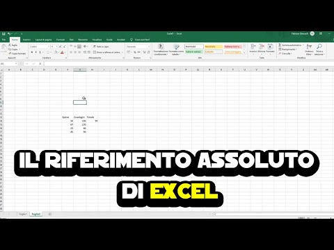 Il riferimento assoluto di Excel spiegato con un esempio