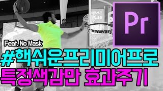#핵쉬운프리미어프로  특정 색깔만 추출 + 색 바뀌는 애니메이션(No Mask)
