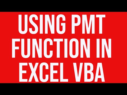 PMT Worksheet Function Using VBA