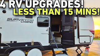 4 AWESOME RV UPGRADES in under 30 Minutes!