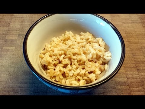 Easy Plain Brown Rice Recipe - Pilaf Method