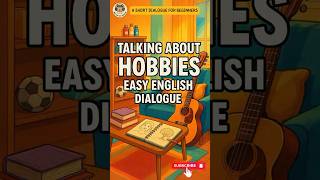 Talking About Hobbies in English | Easy Dialogue for Beginners 🏀🎨📚  #englishforbeginners