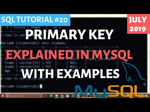 MySQL 20 PRIMARY KEY in MySQL with Example in Hindi