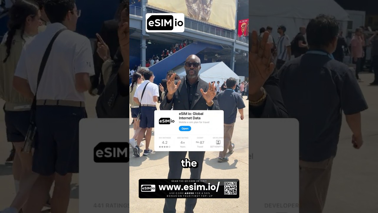 Stay Connected Abroad with eSIM.io! Use code ADE50 for a 50% bonus! 🌍✈️ #esim #travel  #traveltips