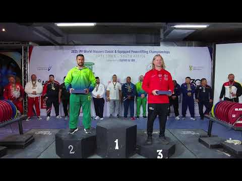 IPF 25 World Masters Equipped Powerlifting  Men M1 105 - +120kgs