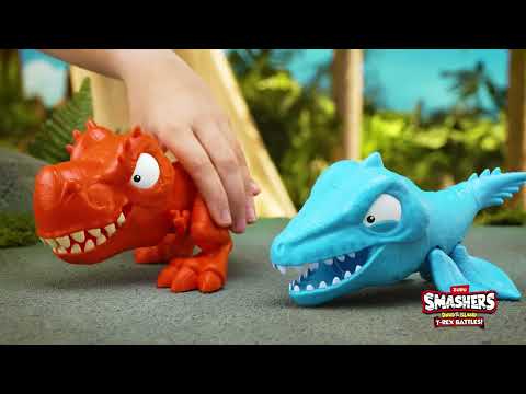 Игровой набор Череп Дино красный, Smashers Dino Island Mini T-Rex Battles Playset by ZURU! (74114В) - фото 1 - id-p2652255772