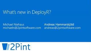 What's new in DeployR?