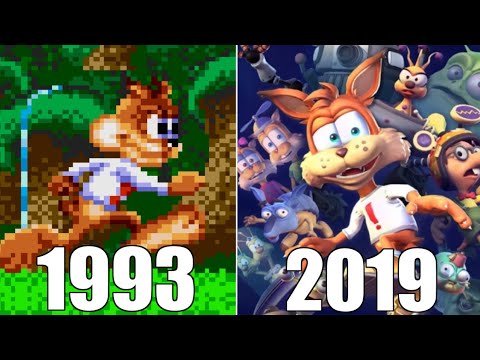 Evolution of Bubsy Games [1993-2019]