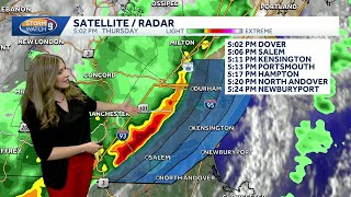 Thousands of power outages reported across New Hampshire as thunderstorms move through