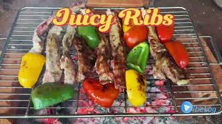 Juicy BBQ Sizzle: No Talking, Just Grilling