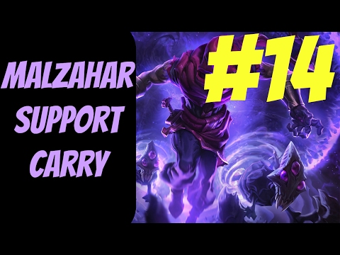 How to Carry as Malzahar Support #14 -- Only Support to Diamond Series -- League of Legends