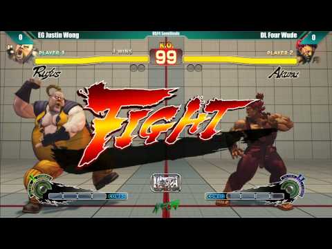 NEC15 - USF4 - Top 32 - Sanford Kelly vs PR Balrog / Justin Wong vs Four Wude / Brenttiscool vs Smug