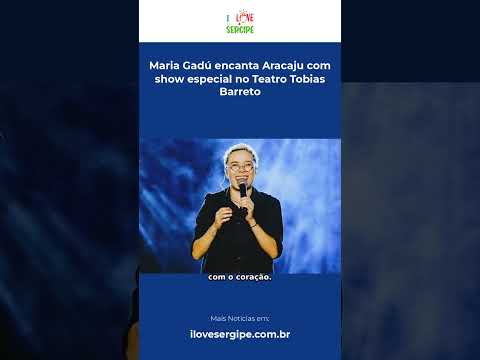 Maria Gadú encanta Aracaju com show especial no Teatro Tobias Barreto #Shorts