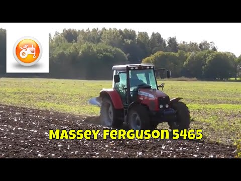 Massey Ferguson 5465 & Kverneland 4 furrow mounted plough