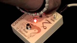 Video thumbnail for Celestial Effects CAPRICORN Rock Distortion guitar effects pedal demo with Strat by gearmanndude