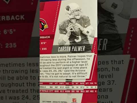 CARSON PALMER 2017 ABSOLUTE FOOTBALL CARD 🏈💯💪