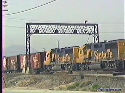 Classic Railroad Series 121 - ATSF and SP at Colton, CA March 31, 1990