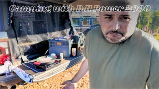 Cooking & Reviewing the DJI Power 2000 for Camping