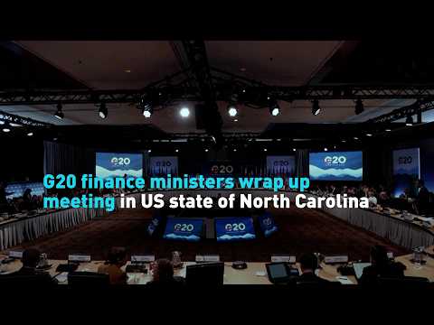 G20 finance ministers wrap up meeting in US state of North Carolina