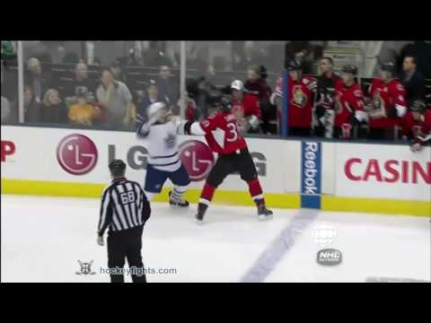 Matt Carkner vs Colton Orr Feb 6, 2010