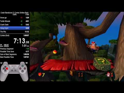 Crash Bandicoot 2 100% in 1:08:42