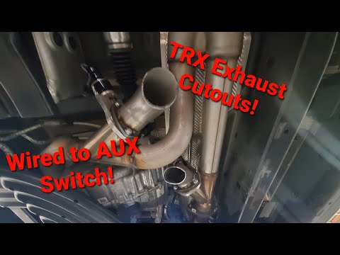 Ram TRX Exhaust Cutouts on Aux Switch!