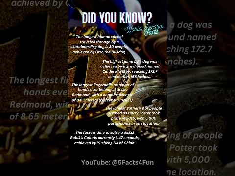 Did you know? - World Record facts #2 🥇