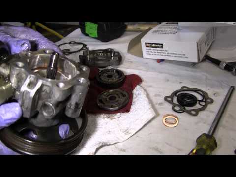 2002 Nissan Xterra VG33E Rebuild Step by Step Part 58 - Power Steering Pump Rebuild Pt 2