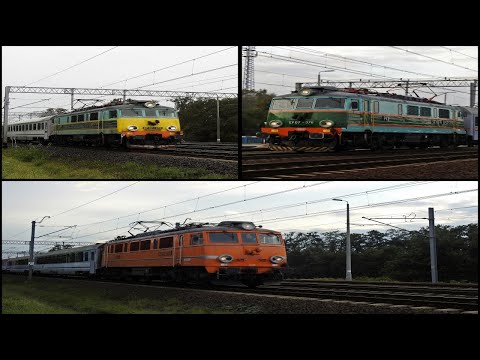 3 kolorowe lokomotywy PKP Intercity z pociągami IC Zefir | Pomorzanin | Heweliusz w Żmigrodzie.