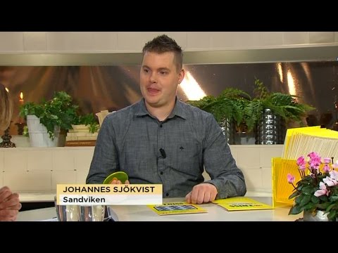 Johannes Sjökvist skrapar triss - Nyhetsmorgon (TV4)