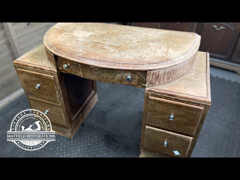 I Restored a Rain-Ruined Art Deco Vanity… You Won’t Believe the Result