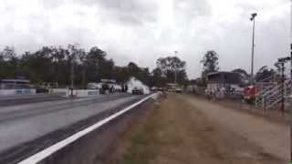 preview picture of video 'Benaraby Raceway 1/8 Mile Final 2013 Front View'