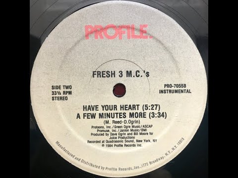 Fresh 3 M.C's - A Few Minutes More (Instrumental) Profile records 1984