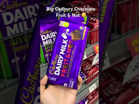 Big Cadbury Chocolate Fruit & Nut  #yummy  #food  #shorts #cadbury