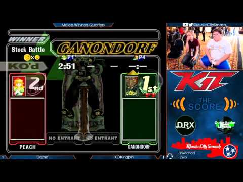 KIT2016 - KOKingpin (Ganon, Sheik) vs Dezno (Peach) - Melee Winners Quarters