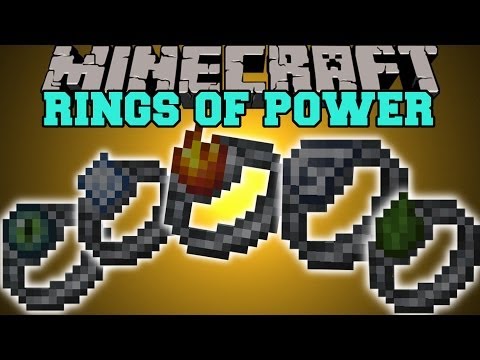 Minecraft: RINGS OF POWER (FLY, TELEPORT, & CREATE LAVA!) Mod Showcase