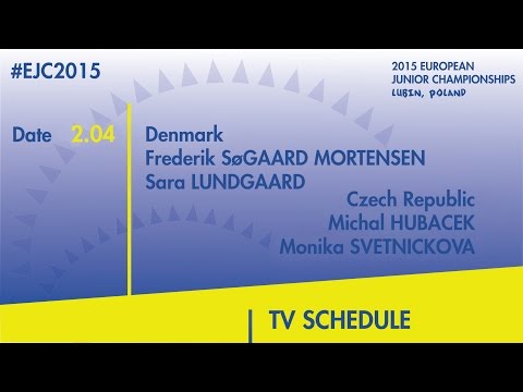 F.SogaardMortensen/S.Lundgaard(DEN) VS. M.Hubacek/M.Svetnickova(CZE) #EJC2015 Lubin, Poland