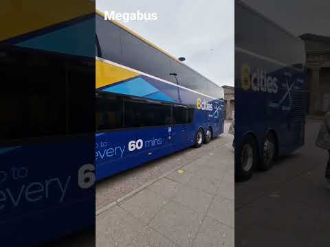 Double decker bus (Megabus) #busride #bus #doubledeckerbus #uk #scotland #s22ultra