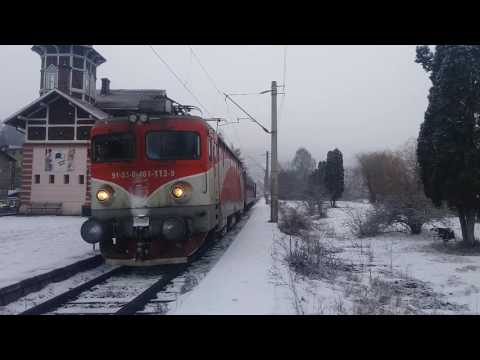 Trenul R 5711 Câmpulung Moldovenesc-Ilva Mică ,pleaca din Vatra Dornei Băi hc 8 02 2017